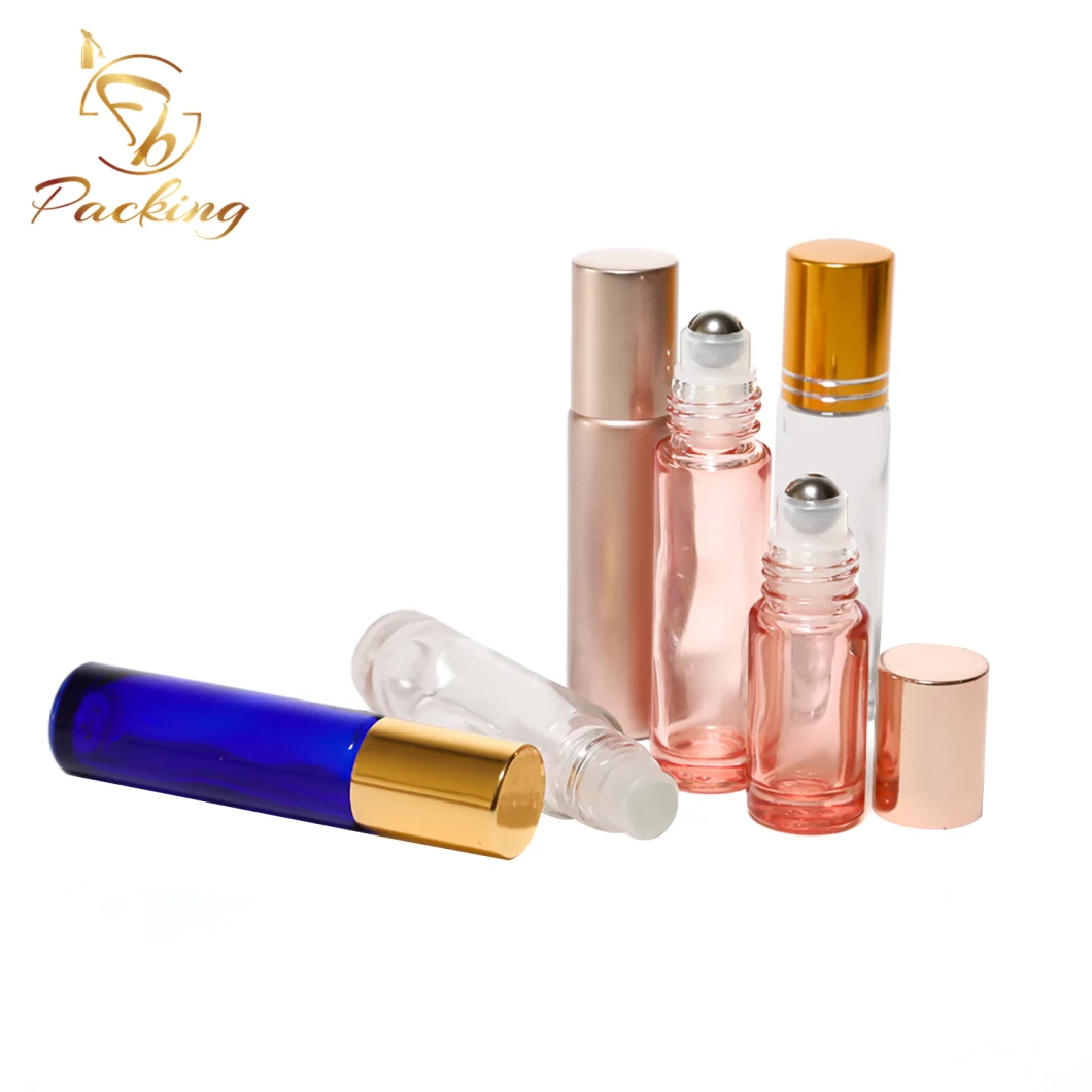 10% off 10 Ml Amber Essential Oil Glass Roll on Bottle with Glass Roller Ball and Screw Cap