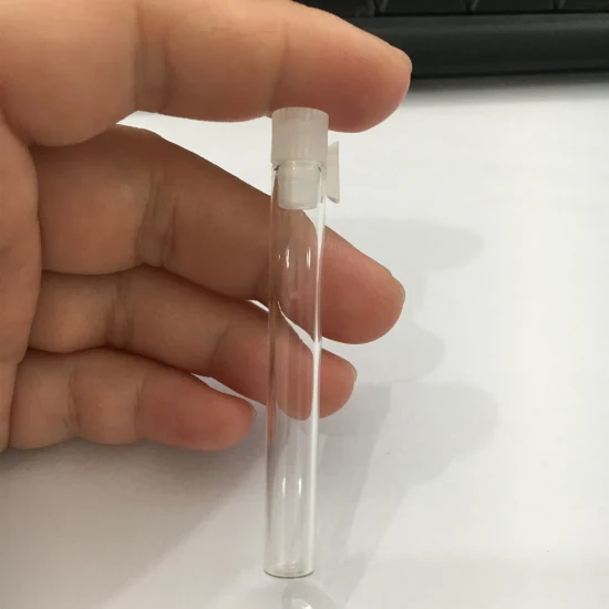 1 ml flache Parfümproben-Glasflasche mit Stopfen