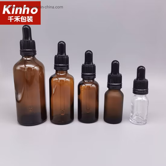 15 ml 30 ml Glasflaschentropfer mit kindersicherem CRC-Spitzverschluss für Kosmetikverpackungen