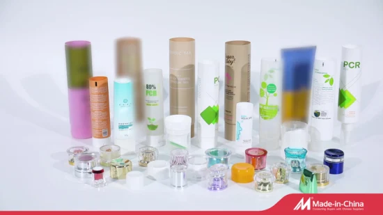 Kundenspezifische PCR-Kunststoff-leere Handcreme-Lotion-Quetschröhrchen, Plastikflaschen-Kosmetiktuben